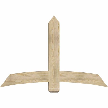 Ekena Millwork Bellingham Rough Sawn Timber Gable Bracket, Douglas Fir, 60"W x 40"H x 6"D x 6"F, 16/12 Pitch GBW060X40X0606BEL00RDF